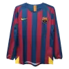 Barcelona Home Long Sleeve Soccer Jersey 2005/06 Men - myjersey