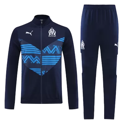 Marseille Jacket Tracksuit 2022 Black&Blue - myjersey