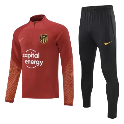 Atletico Madrid 1/4 Zip Tracksuit 2022/23 Red - myjersey