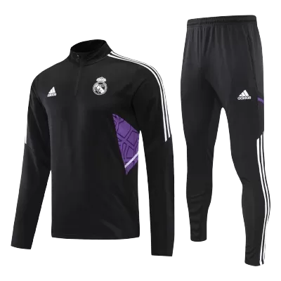 Real Madrid 1/4 Zip Tracksuit 2022/23 Black - myjersey