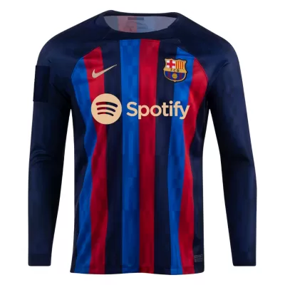 Barcelona Home Long Sleeve Soccer Jersey 2022/23 Men - myjersey