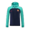 Barcelona Hoodie Tracksuit 2022/23 Green&Navy - myjersey