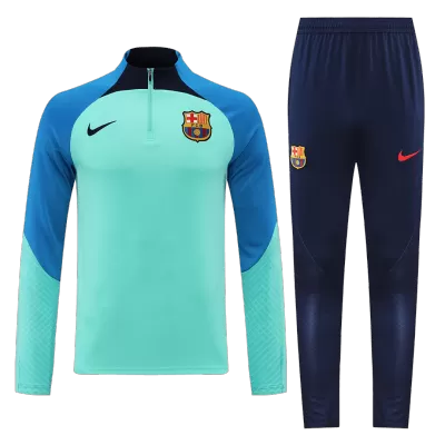 Barcelona 1/4 Zip Tracksuit 2022/23 Green - myjersey