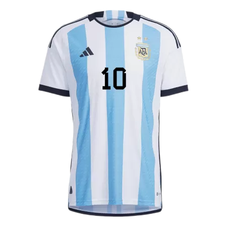 Messi #10 Argentina Home Authentic Jersey World Cup 2022 Men - myjersey