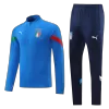 Italy 1/4 Zip Tracksuit 2022 Blue - myjersey