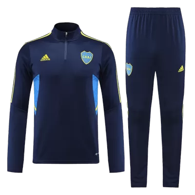 Boca Juniors 1/4 Zip Tracksuit 2022/23 Navy - myjersey