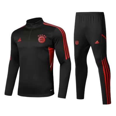 Bayern Munich 1/4 Zip Tracksuit 2022/23 Black - myjersey