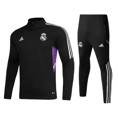 Real Madrid 1/4 Zip Tracksuit 2022/23 Black - myjersey