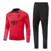 Liverpool 1/4 Zip Tracksuit 2022/23 Red - myjersey