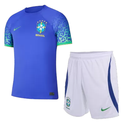 Brazil Away World Cup Kids Jerseys Kit 2022 - myjersey