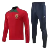 Portugal 1/4 Zip Tracksuit 2022 Red - myjersey