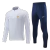 France 1/4 Zip Tracksuit 2022 White - myjersey