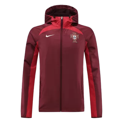 Portugal Hoodie Windbreaker Jacket 2022 Men - Red - myjersey