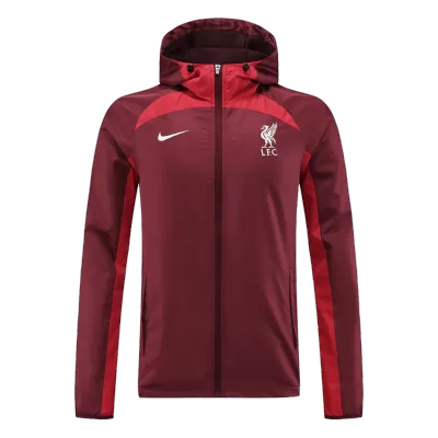 Liverpool Hoodie Windbreaker Jacket 2022/23 Men - Red - myjersey