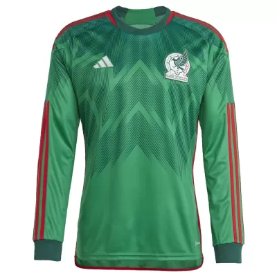 Mexico Home Long Sleeve Soccer Jersey 2022 Men - myjersey