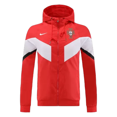 Portugal Hoodie Windbreaker Jacket 2022 Men - Red - myjersey