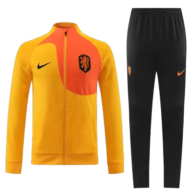 Netherlands Jacket Tracksuit 2022 Orange - myjersey