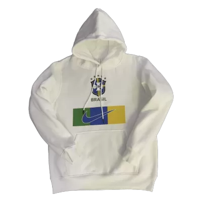 Brazil Sweater Hoodie 2022/23 Men White - myjersey