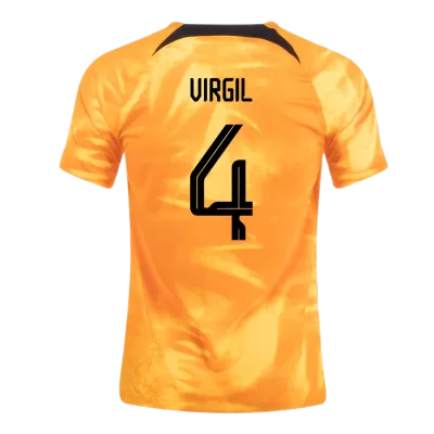 VIRGIL #4 Netherlands Home Jersey World Cup 2022 Men - myjersey