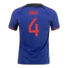 VIRGIL #4 Netherlands Away Jersey World Cup 2022 Men - myjersey