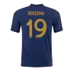 BENZEMA #19 France Home Authentic Jersey World Cup 2022 Men - myjersey