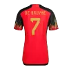 DE BRUYNE #7 Belgium Home Authentic Jersey World Cup 2022 Men - myjersey