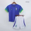 Brazil Away World Cup Kids Jerseys Kit 2022 - myjersey