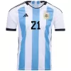 DYBALA #21 Argentina Home Jersey World Cup 2022 Men - myjersey