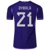 DYBALA #21 Argentina Away Authentic Jersey World Cup 2022 Men - myjersey