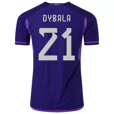 DYBALA #21 Argentina Away Authentic Jersey World Cup 2022 Men - myjersey