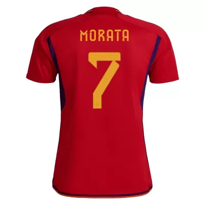 MORATA #7 Spain Home Jersey World Cup 2022 Men - myjersey