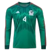 E.ÁLVAREZ #4 Mexico Home Long Sleeve Soccer Jersey 2022 Men - myjersey