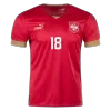 VLAHOVIĆ #18 Serbia Home Jersey World Cup 2022 Men - myjersey