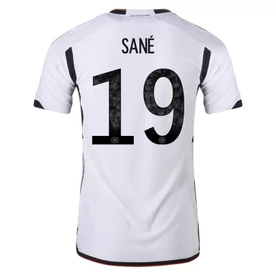 SANÉ #19 Germany Home Authentic Jersey World Cup 2022 Men - myjersey