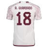 A.GUARDADO #18 Mexico Away Authentic Jersey World Cup 2022 Men - myjersey