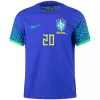 VINI JR #20 Brazil Away Authentic Jersey 2022 Men - myjersey