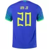 VINI JR #20 Brazil Away Authentic Jersey 2022 Men - myjersey