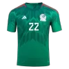 H.LOZANO #22 Mexico Home Authentic Jersey 2022 Men - myjersey