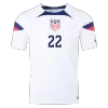 YEDLIN #22 USA Home Authentic Jersey World Cup 2022 Men - myjersey