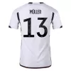 MÜLLER #13 Germany Home Authentic Jersey World Cup 2022 Men - myjersey