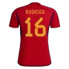 RODRI #16 Spain Home Jersey World Cup 2022 Men - myjersey