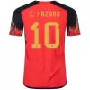 E. HAZARD #10 Belgium Home Authentic Jersey World Cup 2022 Men - myjersey