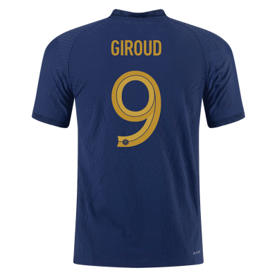 GIROUD #9 France Home Authentic Jersey World Cup 2022 Men - myjersey