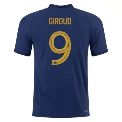 GIROUD #9 France Home Authentic Jersey World Cup 2022 Men - myjersey