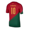 BERNARDO #10 Portugal Home Authentic Jersey World Cup 2022 Men - myjersey