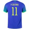 P.Coutinho #11 Brazil Away Authentic Jersey 2022 Men - myjersey