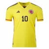 JAMES #10 Colombia Home Authentic Jersey 2022 Men - myjersey