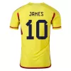 JAMES #10 Colombia Home Authentic Jersey 2022 Men - myjersey