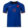 F.DE JONG #21 Netherlands Away Authentic Jersey World Cup 2022 Men - myjersey