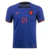 F.DE JONG #21 Netherlands Away Jersey World Cup 2022 Men - myjersey